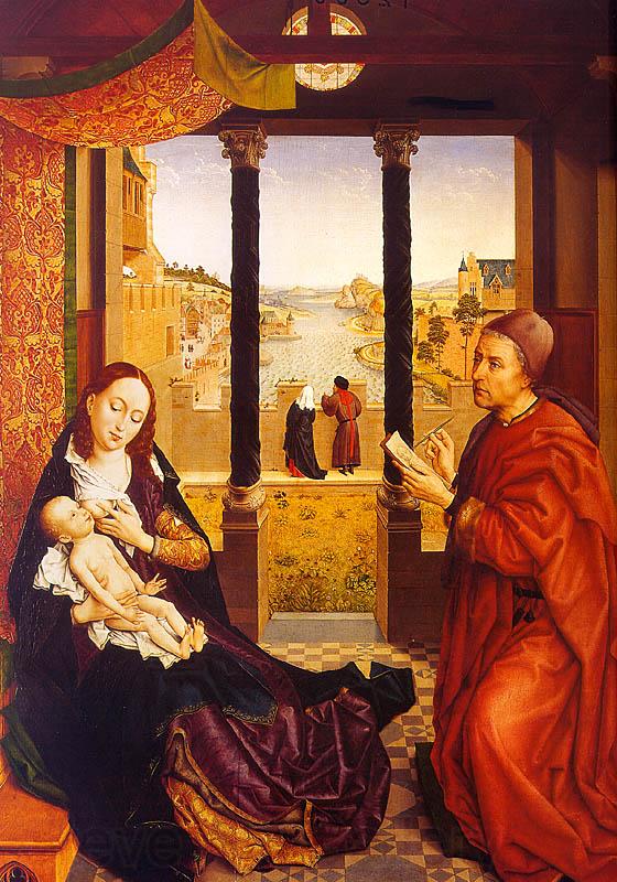 WEYDEN, Rogier van der St. Luke Painting the Virgin  Child Norge oil painting art